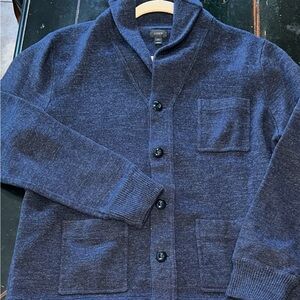 J. Crew Charcoal Shawl Collar Cardigan